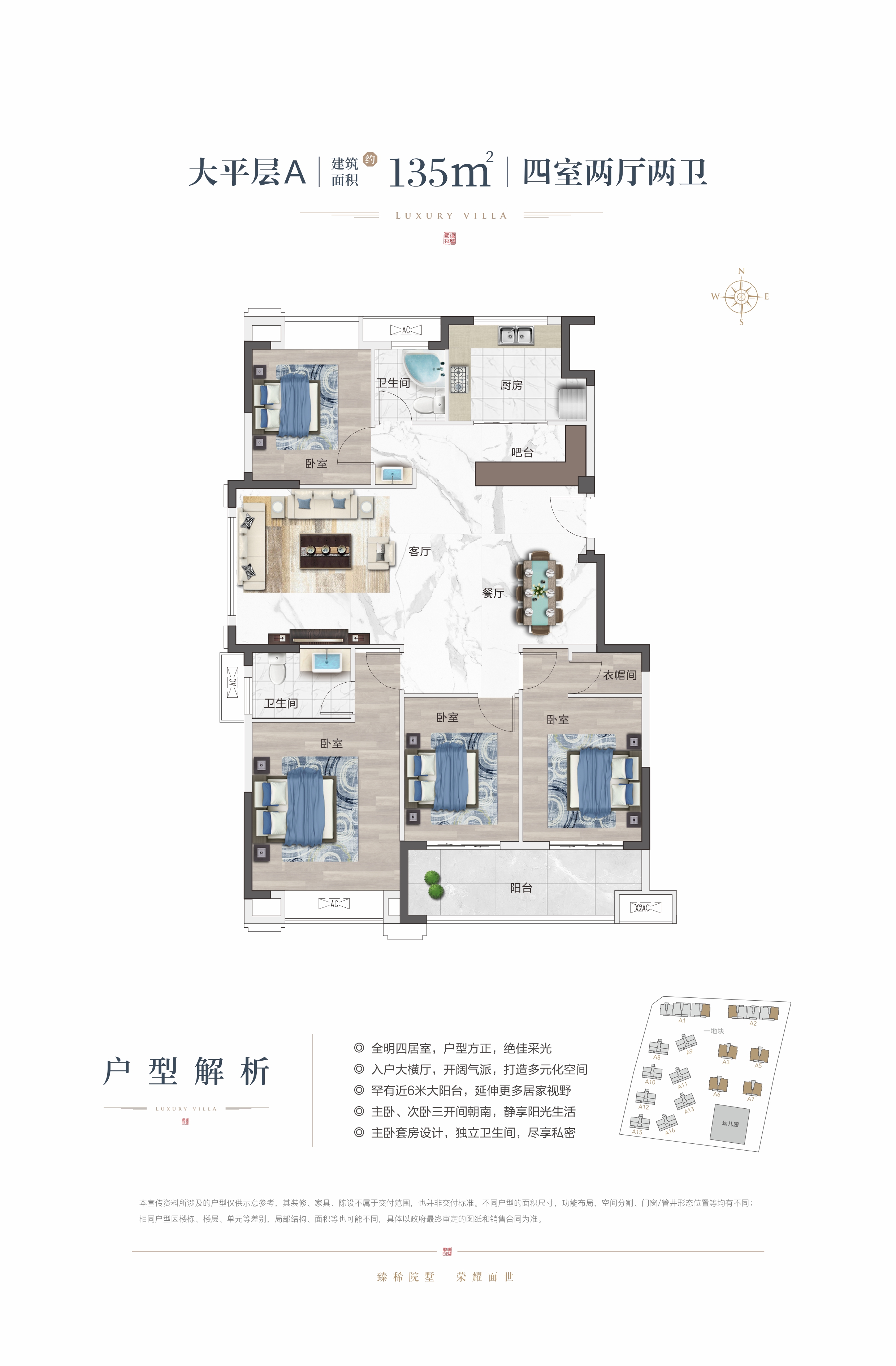 国投·源墅-大平层户型135-1